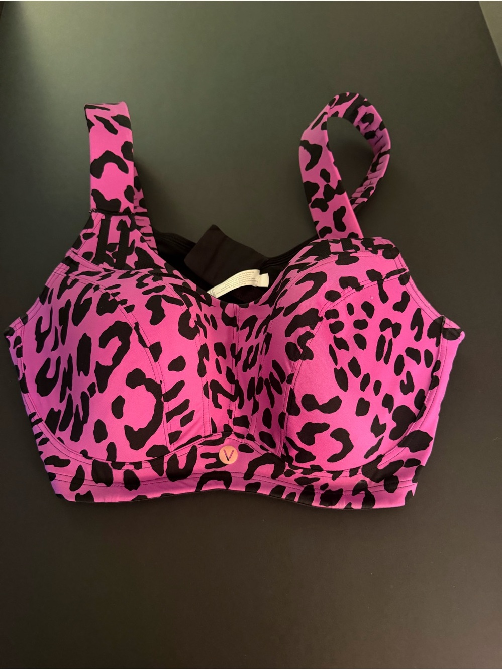 Livi Purple Leopard Sports Bra Size 38DDD